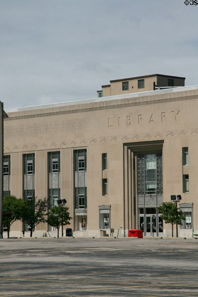 Toledo Public Library (1940) (325 North Michigan St.). Toledo, OH. Style: Art Deco.