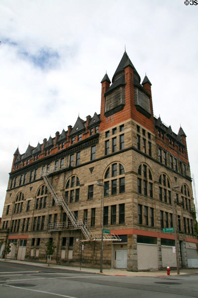 Pythian Castle (1890) (5 floors) (801 Jefferson Ave.). Toledo, OH. Architect: Bacon & Huber. On National Register.