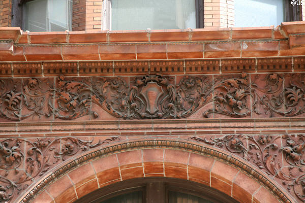 Terra cotta detail of Spitzer Building. Toledo, OH.