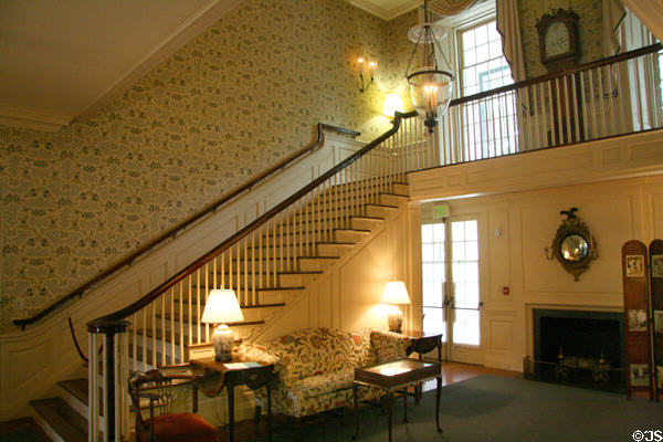 Entrance hall stairs at Wildwood Manor House. Toledo, OH.