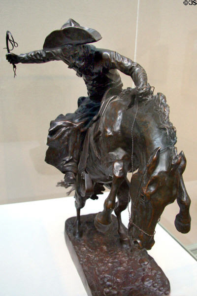 Bronco Buster bronze sculpture (1895) by Frederic Remington at Toledo Museum of Art. Toledo, OH.