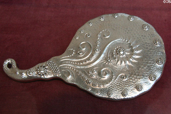 Silver hand mirror (1885-90) by Whiting Manufacturing Co. of New York at Toledo Museum of Art. Toledo, OH.
