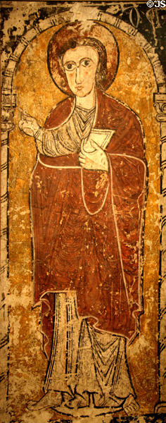 St John fresco (1250-75) from Catalonia, Spain on at Toledo Museum of Art. Toledo, OH.