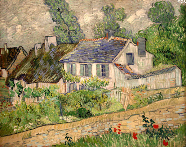 House at Auvers painting (1890) by Vincent van Gogh at Toledo Museum of Art. Toledo, OH.