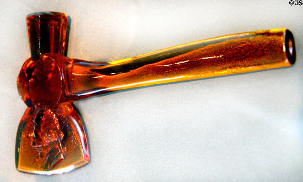 Souvenir hatchet from World's Columbian Exposition (1893) by Libbey Glass Co. of Toledo at Toledo Glass Pavilion. Toledo, OH.