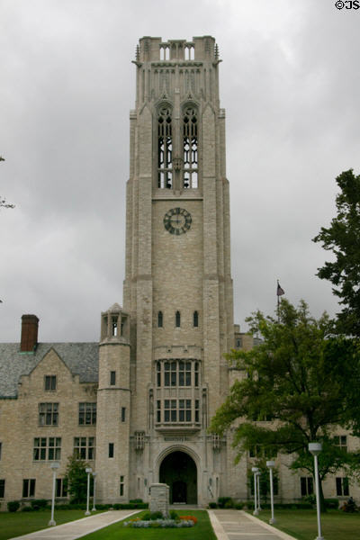 University Hall at University of Toledo (1931) (2801 W. Bancroft St.). Toledo, OH. Architect: Mills, Rhines, Bellman & Nordhoff.
