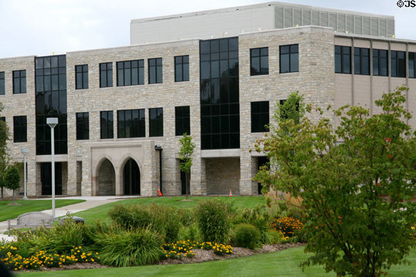 Glass building on University of Toledo campus. Toledo, OH.
