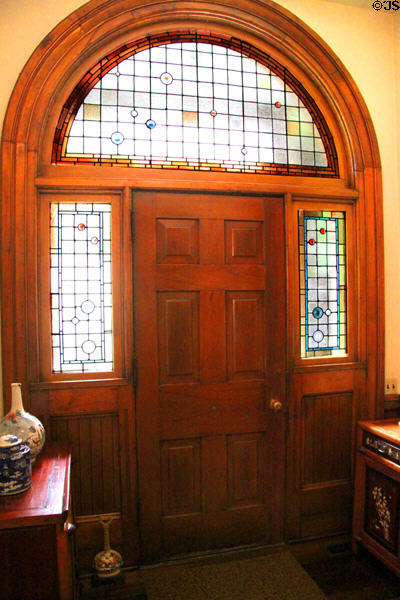 Interior of carriage entrance of Hayes Presidential Home. Fremont, OH.
