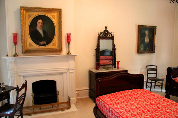 Bedroom upstairs in Spiegel Grove Hayes Presidential house. Fremont, OH.
