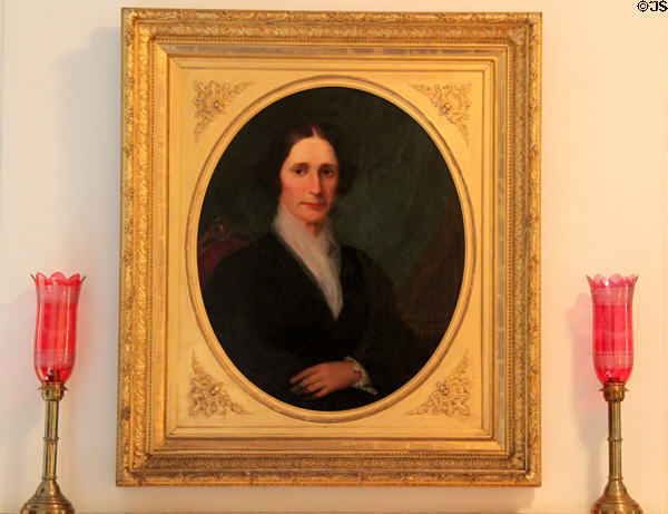 Portrait of Lucy Hayes' mother at Hayes Presidential house. Fremont, OH.