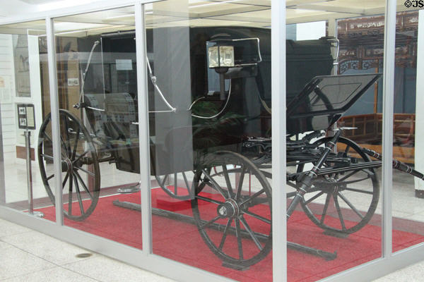 White house landau carriage (1877) of President Rutherford B. Hayes by Brewster & Co. at Hayes Museum. Fremont, OH.