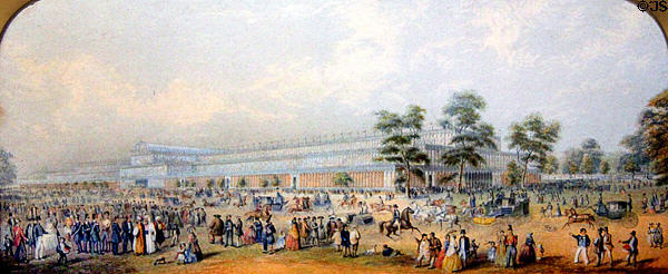 Picture of Crystal Palace, London, (1853) given by R.B. Hayes to Sardis Birchard at Hayes Museum. Fremont, OH.