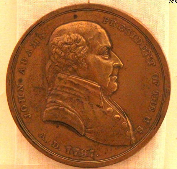 John Adams (1797-1801) medal (at Hayes Presidential Center). Fremont, OH.