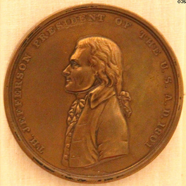 Thomas Jefferson (1801-1809) medal (at Hayes Presidential Center). Fremont, OH.