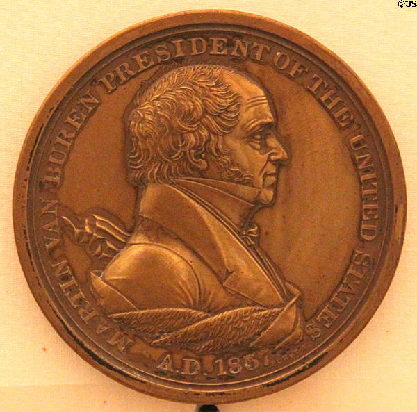 Martin Van Buren (1837-1841) medal (at Hayes Presidential Center). Fremont, OH.