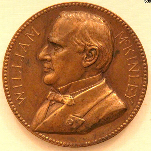 William McKinley (1897-1901) medal (at Hayes Presidential Center). Fremont, OH.