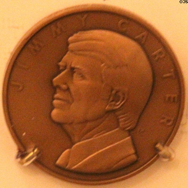 James Earl 'Jimmy' Carter (1977-1981) medal (at Hayes Presidential Center). Fremont, OH.