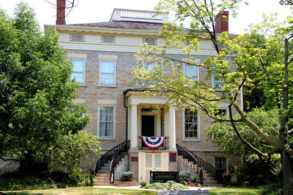 Oran Follett House Museum (1827) (404 Wayne St.). Sandusky, OH. Style: Greek Revival.