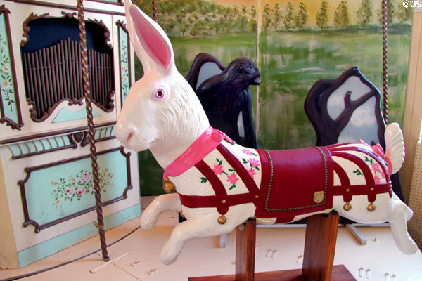 Carousel rabbit (c1905) by Gustav Bayol at Merry-Go-Round Museum. Sandusky, OH.