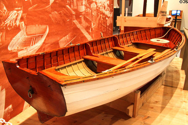 Lyman Boat Works Ideal Rowboat (1940s) at Sandusky Maritime Museum. Sandusky, OH.