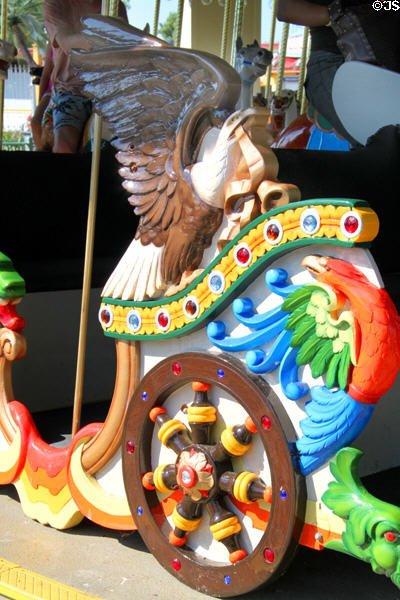Carousel chariot with American eagle (1912) by Daniel Muller now at Cedar Point. Sandusky, OH.