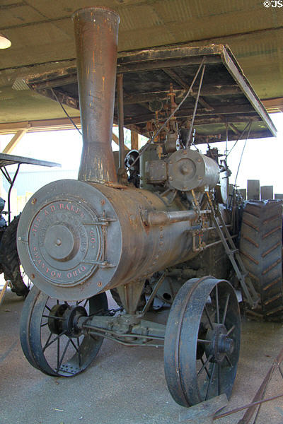 The A.D. Baker Co. of Swanton, Ohio steam tractor at Cedar Point. Sandusky, OH.
