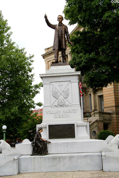 William Harvey Gibson Monument (1906) by James B. King (at Seneca County Courthouse). Tiffin, OH.