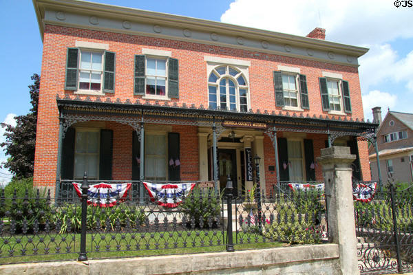 Seneca County Museum (c1853) (28 Clay St.). Tiffin, OH. Style: Greek Revival.