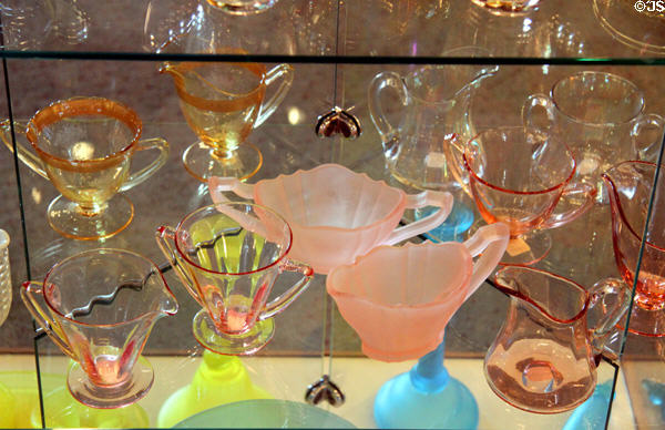 Pitchers at Tiffin Glass Museum. Tiffin, OH.