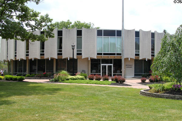 Beeghly Library (1967) at Heidelberg University. Tiffin, OH.