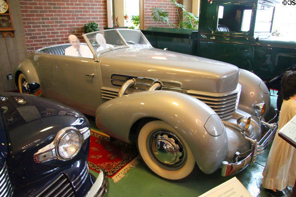 Cord Model 812 Supercharged Phaeton Convertible (1937) from Connersville, IN at Canton Classic Car Museum. Canton, OH.