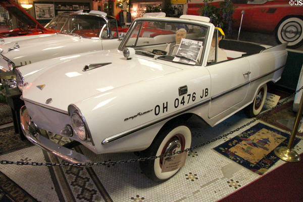 Amphicar 700 amphibious convertible (1962) from West Germany at Canton Classic Car Museum. Canton, OH.