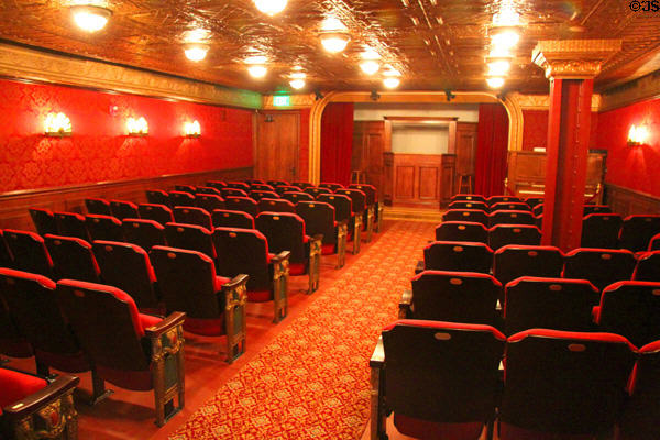 Restored theater at National First Ladies' Library. Canton, OH.
