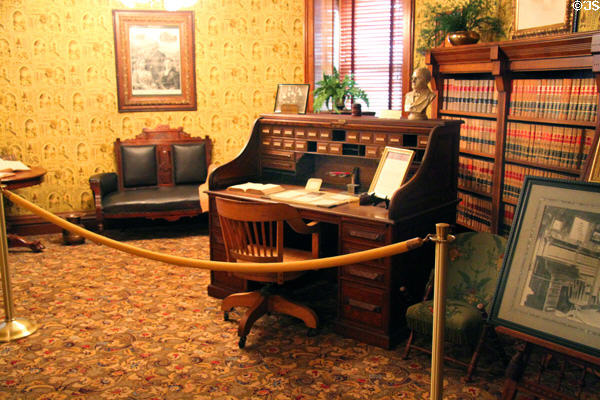 President McKinley's study at Ida Saxton McKinley Historic House. Canton, OH.