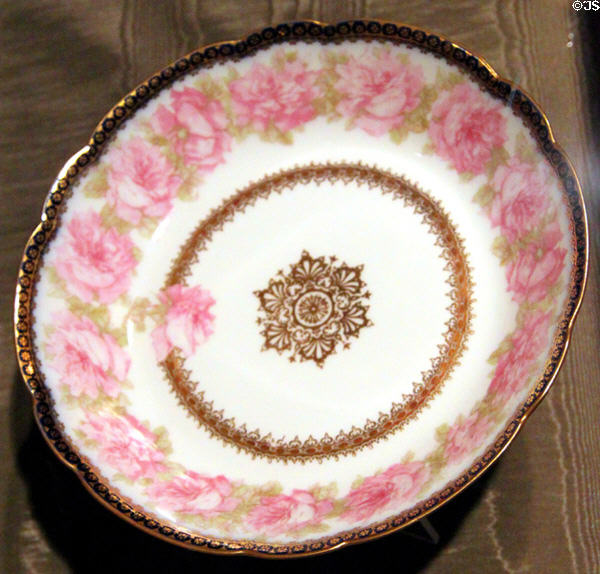 Havilland Limoges Drop Rose pattern serving dish used by McKinley's at the White House at Ida Saxton McKinley Historic House. Canton, OH.