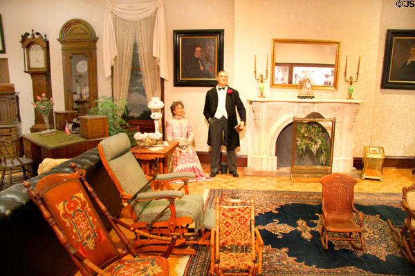 Replica of parlor in McKinley's Canton home at William McKinley Presidential Museum & Library. Canton, OH.