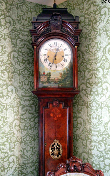 Tall clock in parlor at Sherwood-Davidson House. Newark, OH.