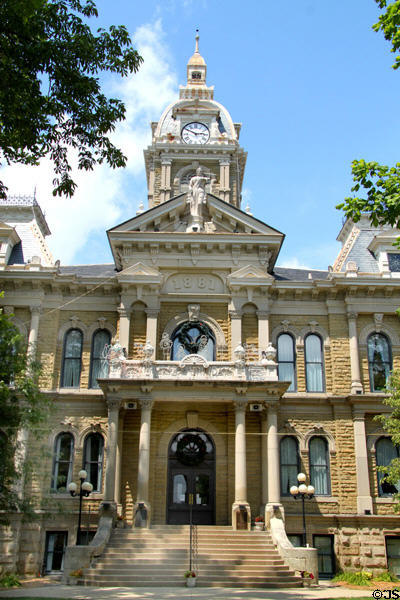 Guernsey County Courthouse (1881) (801 Wheeling Ave.). Cambridge, OH.