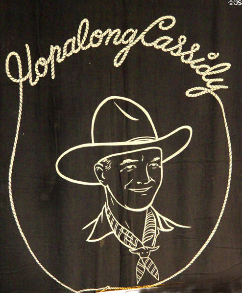 Hopalong Cassidy rope design at Hopalong Cassidy Museum. Cambridge, OH.