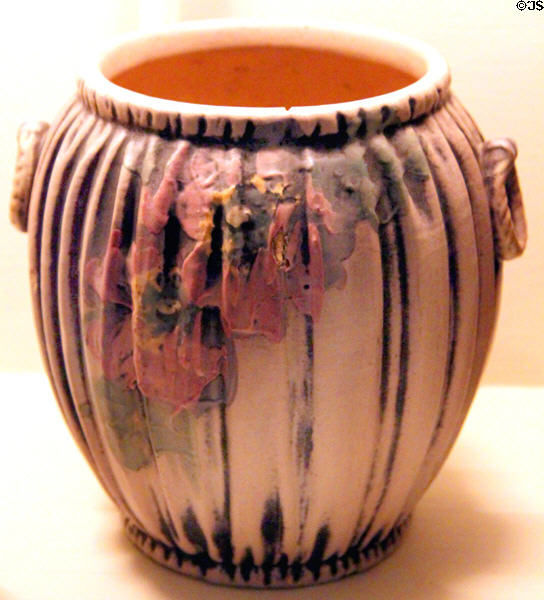 Louella vase (1915-20) by S.A. Weller Pottery Co. at Mathews House Museum. Zanesville, OH.