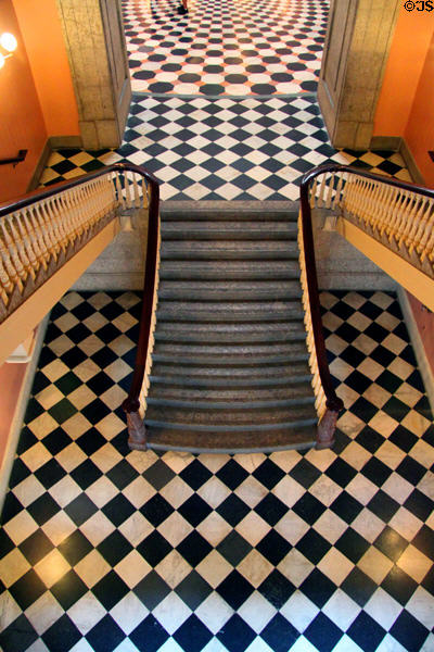 Stairwell in Ohio State Capitol. Columbus, OH.