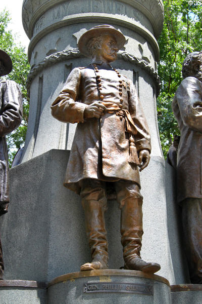 Gen. Phillip Sheridan on These Are My Jewels memorial (1893) at Ohio State Capitol. Columbus, OH.