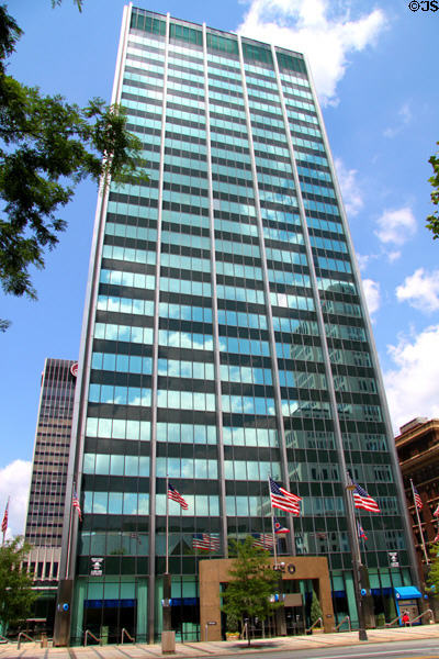 Columbus Center (1965) (100 East Broad St.) (25 floors). Columbus, OH. Architect: Harrison & Abramovitz.