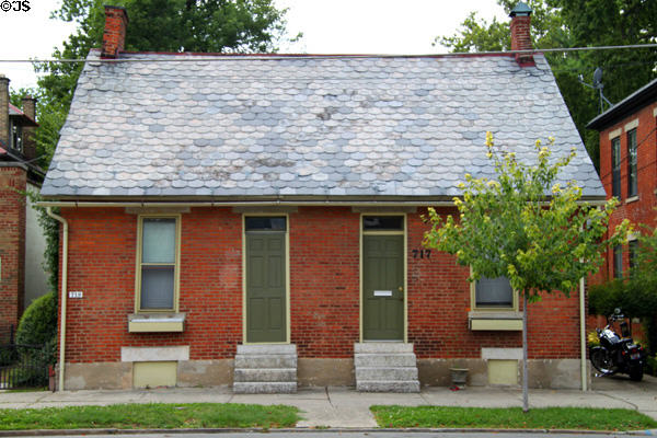 German Village double brick cottage (719-717 South Third St.). Columbus, OH.