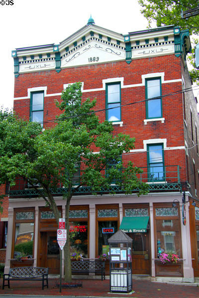 German Village heritage commercial building (1899) (739 South Third St.). Columbus, OH.