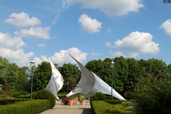 Navstar (1992) sculpture by Stephen Canneto at Franklin Park Conservatory & Botanical Gardens. Columbus, OH.