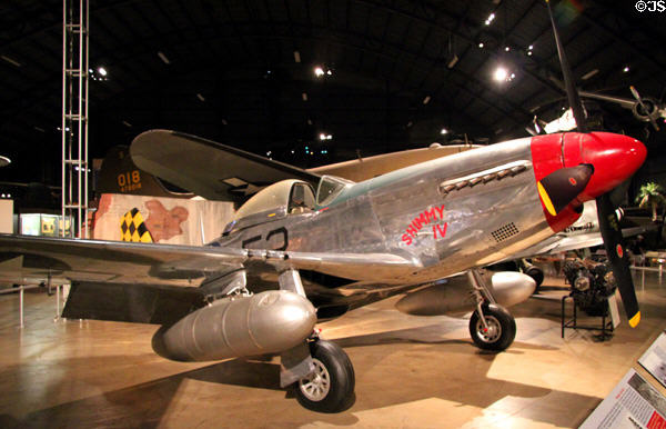 North American P-51D Mustang (1940) fighter at National Museum of USAF. Dayton, OH.