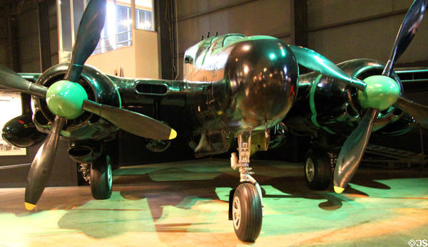 Northrop P-61C Black Widow (1943) fighter at National Museum of USAF. Dayton, OH.