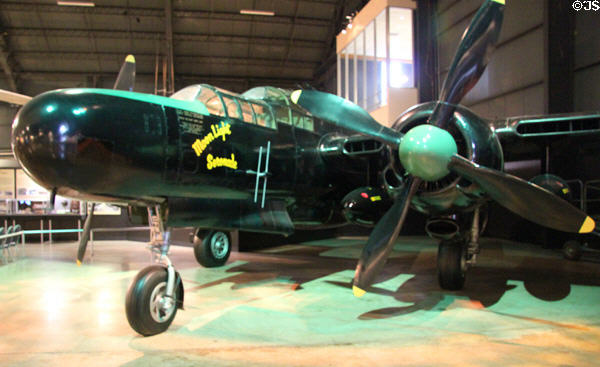 Northrop P-61C Black Widow (1943) fighter at National Museum of USAF. Dayton, OH.