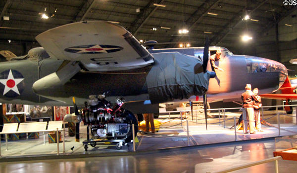 North American B-25B Mitchell (1940) bomber as used by Doolittle Raid at National Museum of USAF. Dayton, OH.